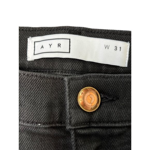 AYR Womens Stretch Black Straight Leg Jeans W31 x 28 - Picture 4 of 6